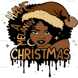 Have A Melanin Christmas DTF Transfer
