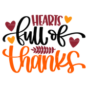 Hearts Full Of Thanks DTF Transfer