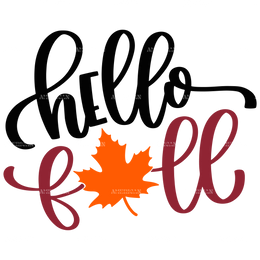 Hello Fall DTF Transfer