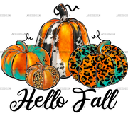 Hello Fall Pumpkins-1 DTF Transfer