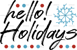 Hello Holidays DTF Transfer