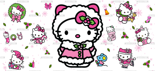 Hello Kitty Christmas UV DTF Transfer