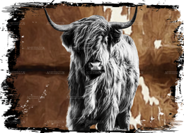 Highland Cow-2 DTF Transfer