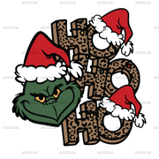 Ho Ho Ho Grinch Dark DTF Transfer