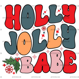 Holly Jolly Babe-1 DTF Transfer