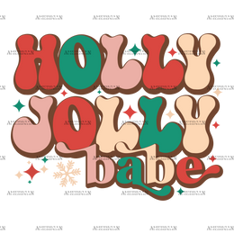 Holly Jolly Babe-3 DTF Transfer