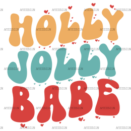 Holly Jolly Babe-4 DTF Transfer