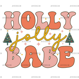 Holly Jolly Babe-5 DTF Transfer