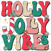 Holly Jolly Vibes-2 DTF Transfer