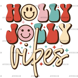 Holly Jolly Vibes-4 DTF Transfer