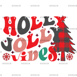 Holly Jolly Vibes-8 DTF Transfer