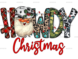 Howdy Christmas DTF Transfer