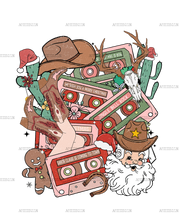 Howdy Christmas Catset DTF Transfer