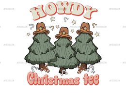 Howdy Christmas Tee DTF Transfer