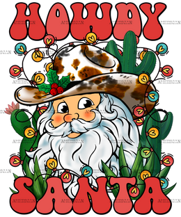 Howdy Santa-4 DTF Transfer