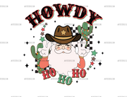 Howdy Santa HoHoHo-2 DTF Transfer