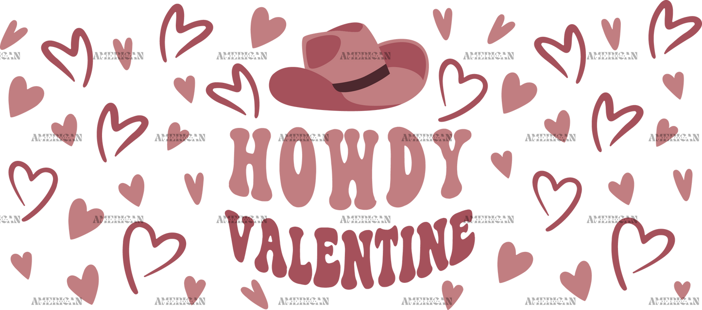 Howdy Valentine UV DTF Transfer