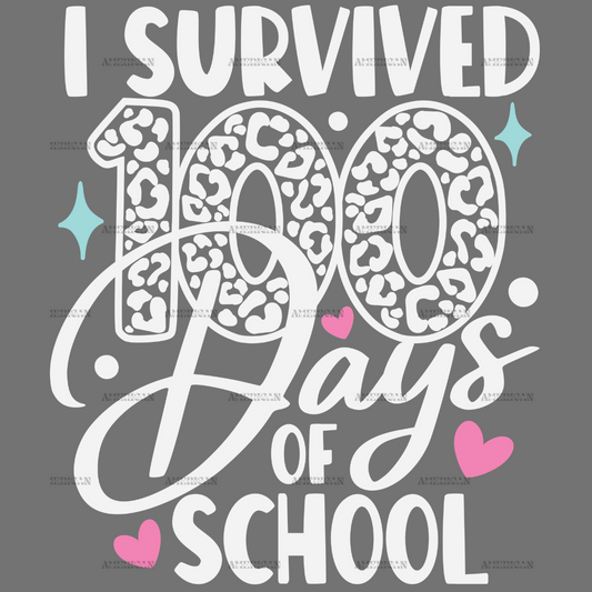 I Survived 100 Days Of School-1 DTF Transfer