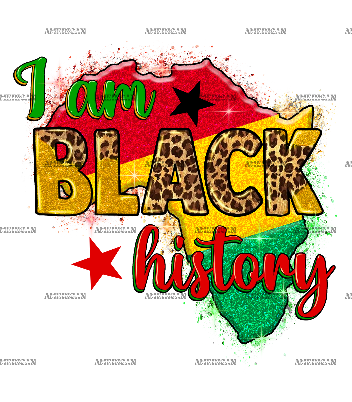 I am Black History-10 DTF Transfer