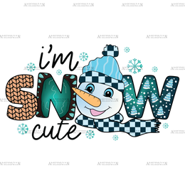I am Snow Cute Snowman DTF Transfer