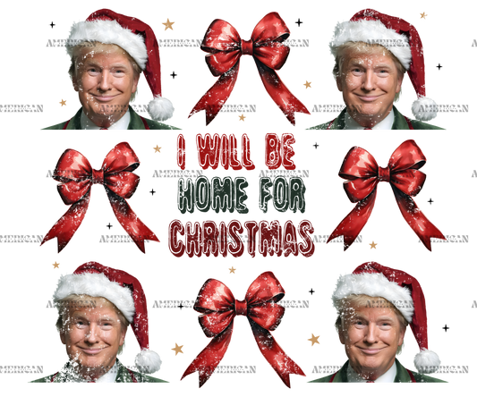 I'll Be Home For Christmas Trump-20 DTF Transfer