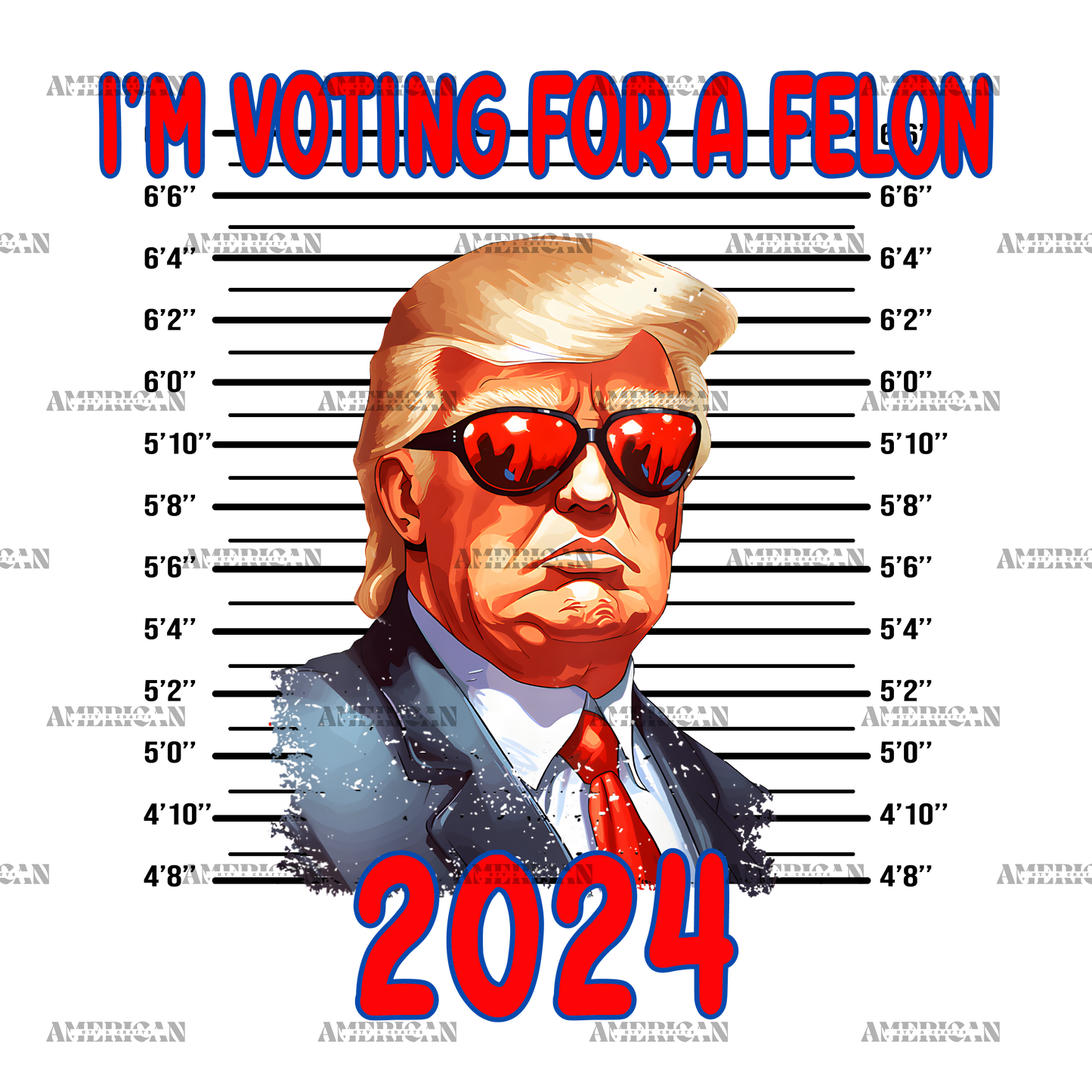 I'm Voting For The Felon 2024-1 DTF Transfer