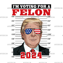 I'm Voting For The Felon 2024-2 DTF Transfer