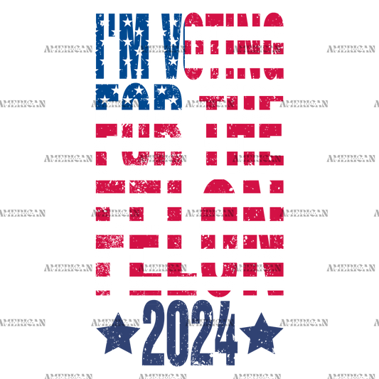 I'm Voting For The Felon 2024 DTF Transfer