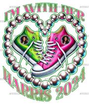 I'm With Her Harris 2024 DTF Transfer