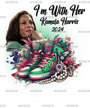 I'm With Her Kamala Harris 2024 Shoe DTF Transfer