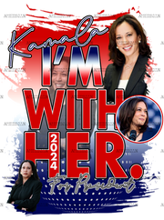 I'm With Kamala For President-1 DTF Transfer
