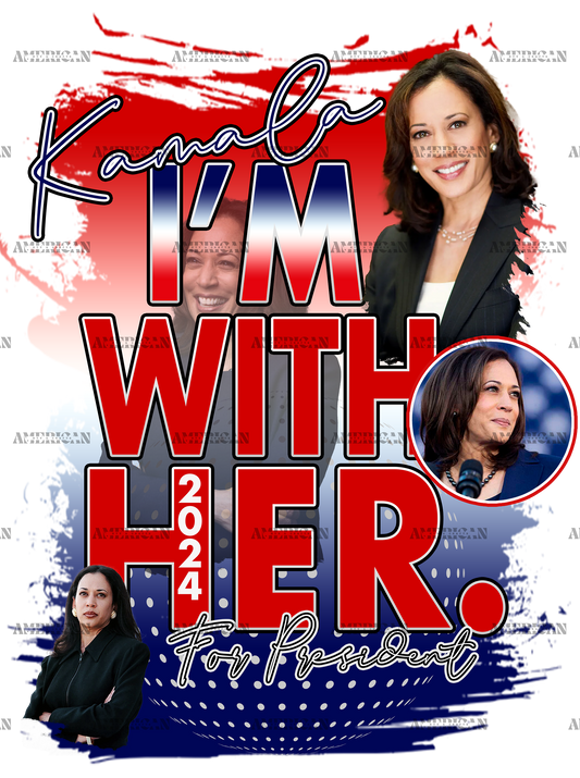 I'm With Kamala For President-1 DTF Transfer