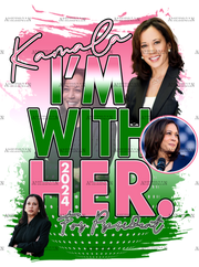 I'm With Kamala For President-2 DTF Transfer