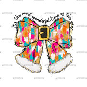 It's The Most Wonderful Time Of The Year Bow DTF Transfer