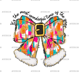 It's The Most Wonderful Time Of The Year Bow DTF Transfer