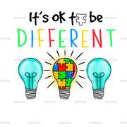 Its Ok To Be Different-1 DTF Transfer