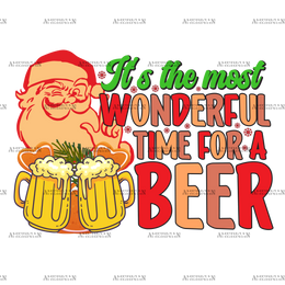 Its The Most Wonderful Time For A Beer DTF Transfer