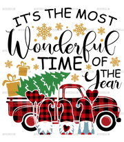 Its The Most Wonderful Time Of The Year Gnomies Truck DTF Transfer