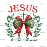 Jesus Is The Reason For Christmas DTF Transfer