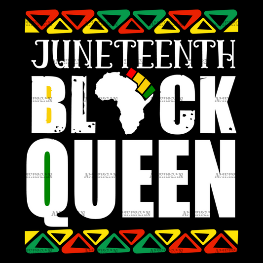 Juneteenth Black Queen DTF Transfer