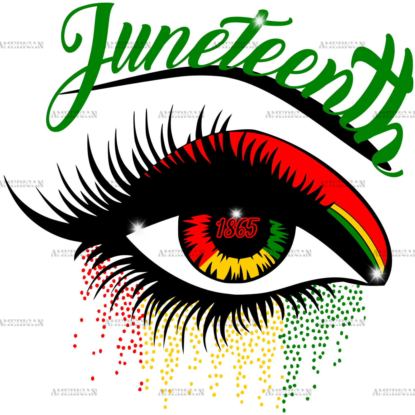 Juneteenth Eye DTF Transfer