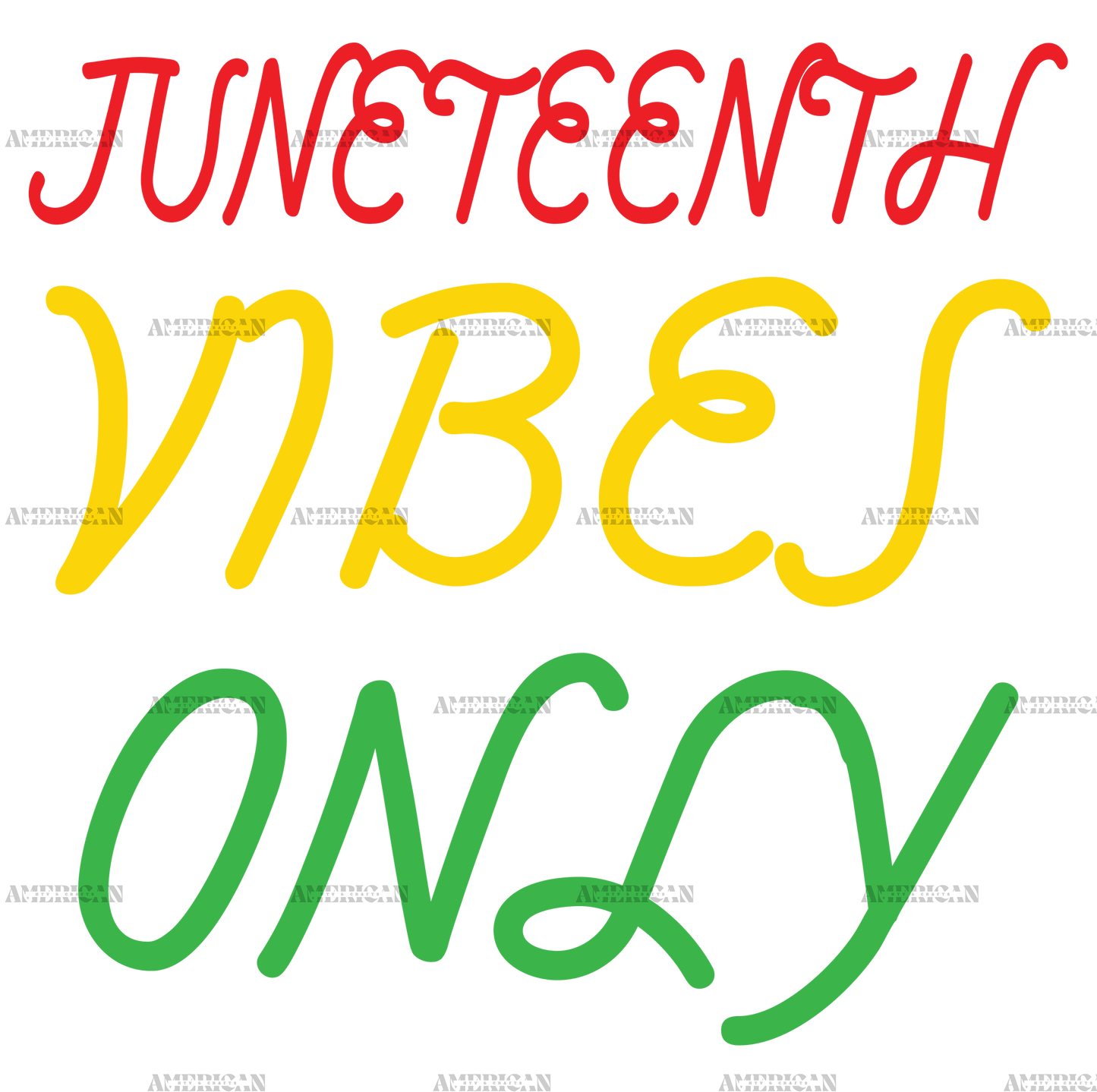 Juneteenth Good Vibes Only-5 DTF Transfer