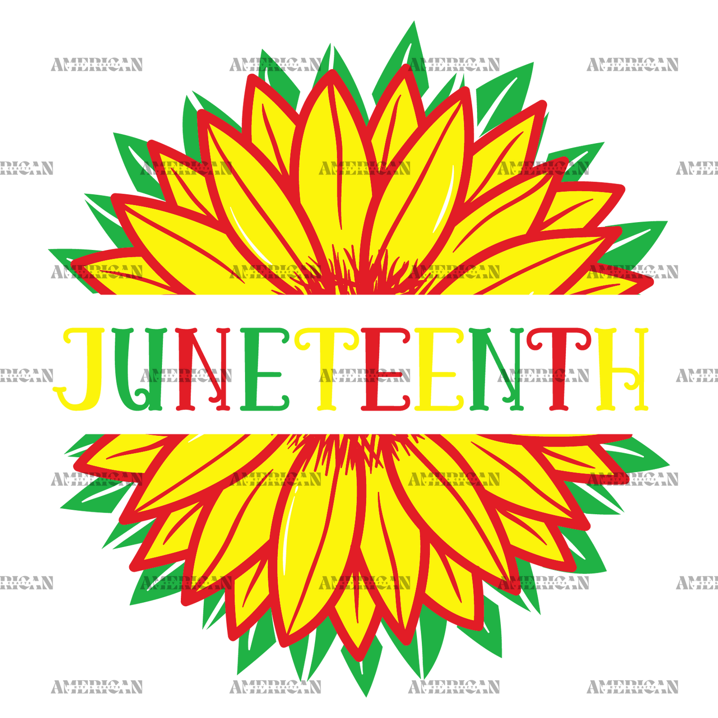 Juneteenth Sunflower DTF Transfer