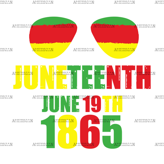 Juneteenth-Sunglasses DTF Transfer