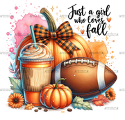 Just A Girl Who Loves Fall-1 DTF Transfer