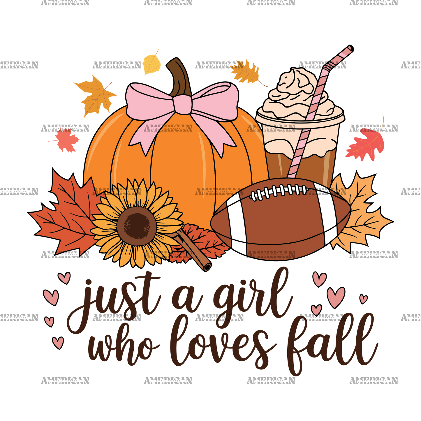 Just A Girl Who Loves Fall-5 DTF Transfer