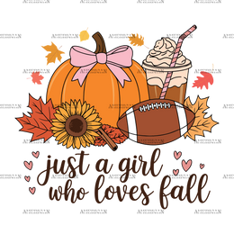 Just A Girl Who Loves Fall-5 DTF Transfer