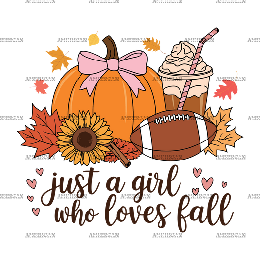 Just A Girl Who Loves Fall-5 DTF Transfer