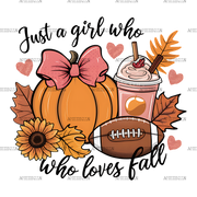 Just A Girl Who Loves Fall-6 DTF Transfer