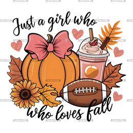 Just A Girl Who Loves Fall-6 DTF Transfer